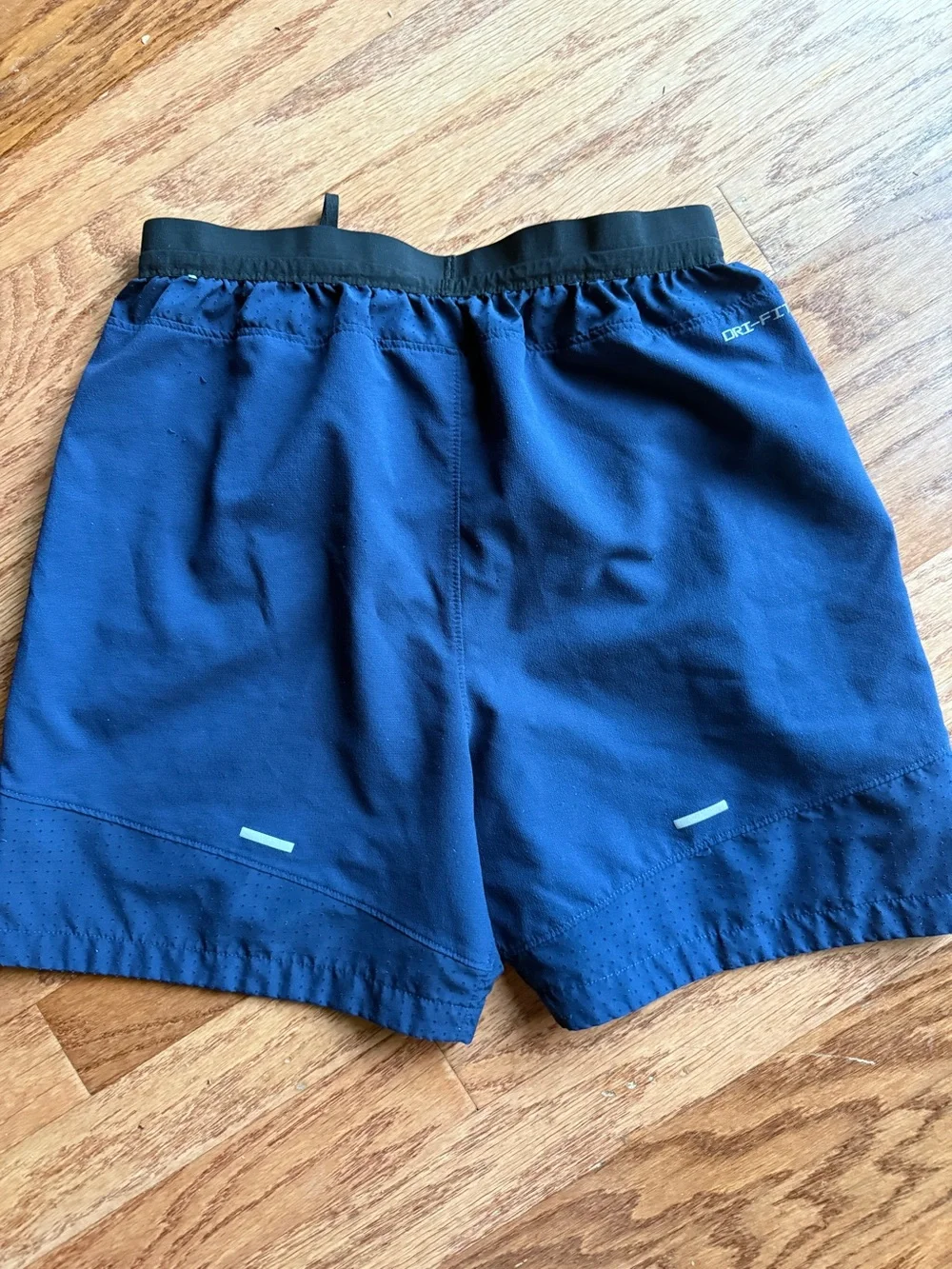 Nike Youth XL Navy Blue Athletic Shorts with Black Waistband